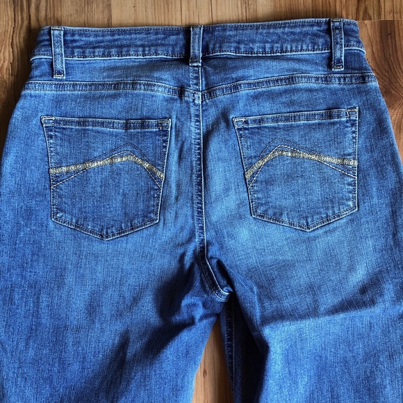 LEE Jeans Denim Midrise Curvy Straight Blue Size 8P Women’s - Picture 4 of 14